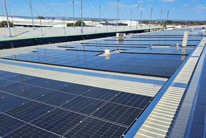 Perth Markets solar panels