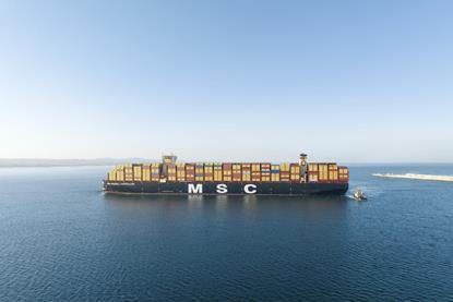 MSC-Containerschiff