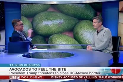 Mike Knowles BBC World Talking Business Mexican avocados