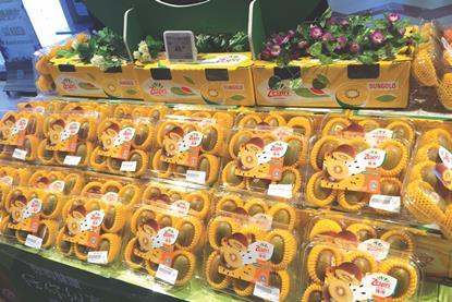 Zespri SunGold kiwifruit in China