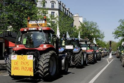 French farmer protests