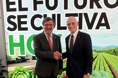Cecilio Peregrín, left, with Joaquín Rey