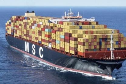 MSC containership