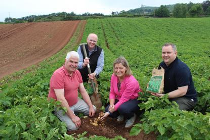 L-r: William Gilmore, Nigel Doherty, Joanne Weir and Stephen Galbraith (Tesco)