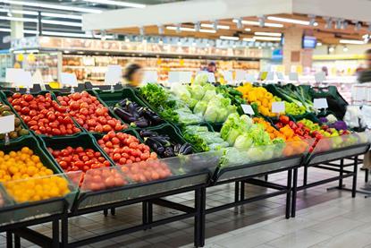 Fresh vegetables Italy supermarket Adobe