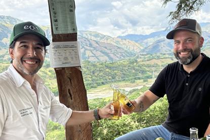 Equilibria Agro's Juan Pablo Duque, left with Dirk Cederhout of Nature's Pride