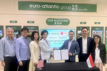 TPC and Euro-Atlantic executives at the signing ceremony