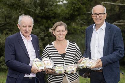 The Wilson's Country management team of Lewis Cunningham (left) Joanne Weir and Angus Wilson,  has just brought two new mash offerings to the market