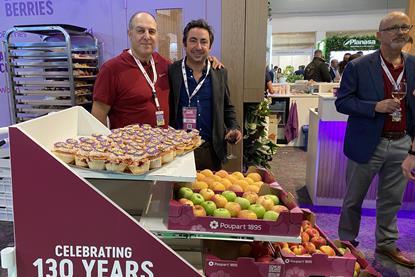 Adrian Olins (right) with Carl Latino at the anniversary event in Madrid