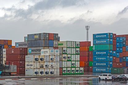 Stack of Refrigerated Intermodal Containers Cargo Port in Koper Slovenia AdobeStock_1671778698_Editorial_Use_Only