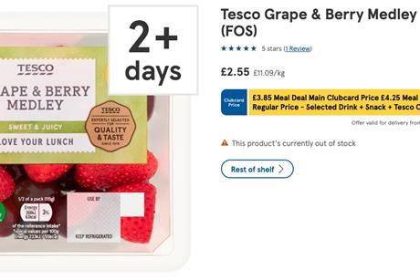 Tesco has recalled its Grape & Berry Medley