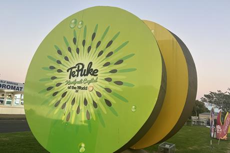 NZ Te Puke kiwifruit signs