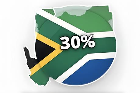 South Africa 30 per cent tariff