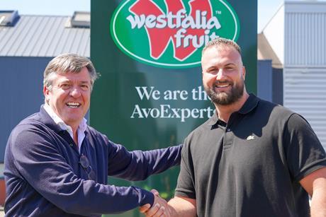 Wim Destoop, Chief Customer Officer bei Westfalia Fruit (links) und Carel van Krimpen, Gründer und CEO von Greenpoint Trading (rechts) - Westfalia Fruit