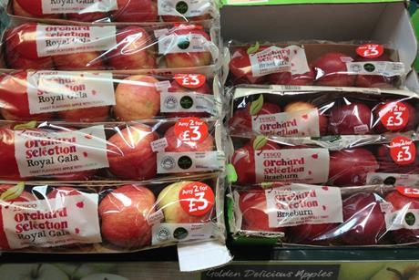 UK GB apples Tesco Orchard Selection