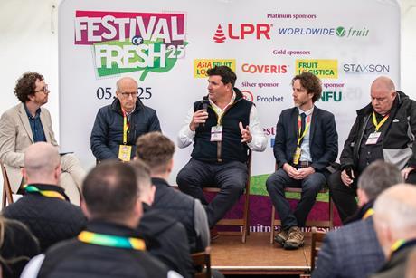 L-r Michael Barker, John Shropshire, Matt Jarrett, Lee Abbey and Shayne Tyler discuss labour