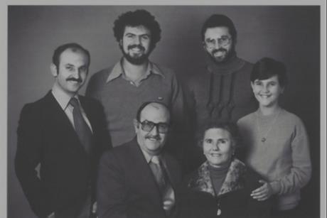 Roberto Llombart, second from right, with his family in 1977