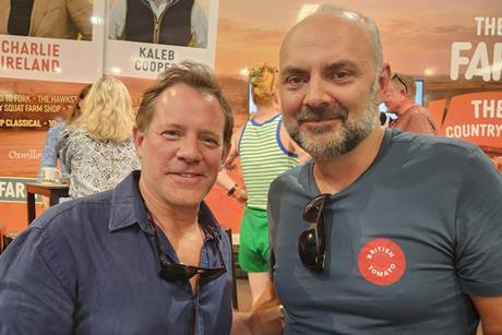 Matt Tebbutt visited Simon Conway on the British Tomatoes stand