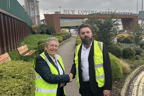 Robert McAuliffe with CGMA chair Wanda Goldwag