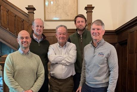 (l-r) Anthony Gardiner, Guy Shropshire, Steve Winterbottom, Henry Shropshire, Sammy Duda