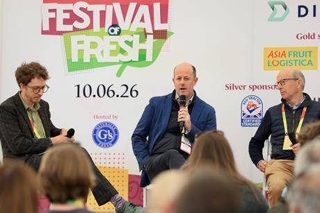 Guy and John Shropshire (middle and right) were interviewed by FPJ's Michael Barker at Festival of Fresh