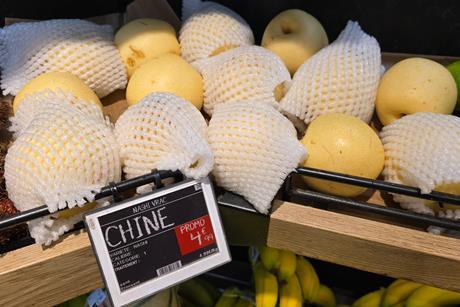 China Nashi pear export Intermarche France Europe