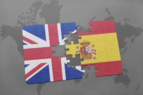 UK Spain trade puzzle pieces disconnected