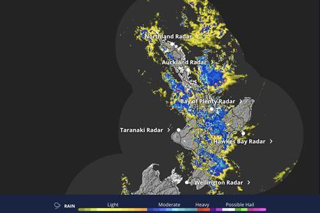 New Zealand MetService rainfall February 2026