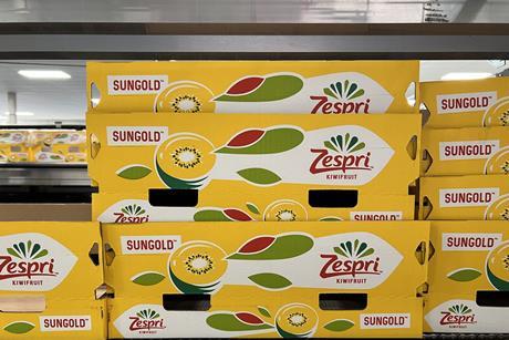 Zespri SunGold kiwifruit boxes
