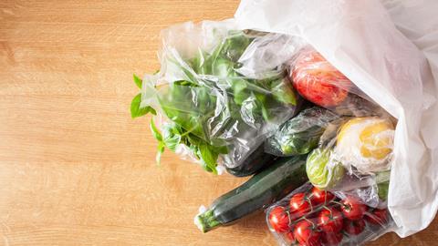 Verpacktes Obst und Gemüse