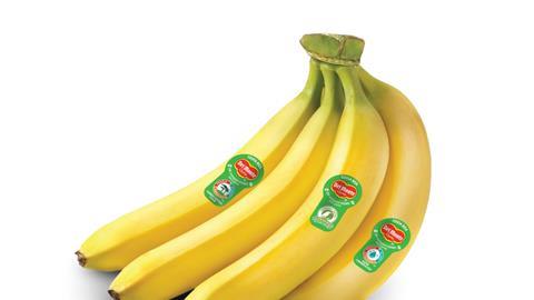 US Del Monte bananas compostable stickers labels