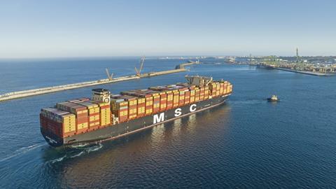 MSC-Schiff