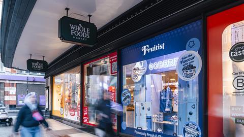 Whole Foods has given Fruitist a prominent window display