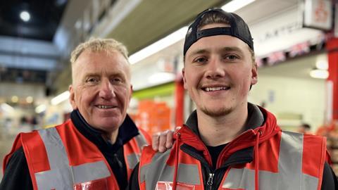 Gary Marshall works alongside his son George at Bevington Salads