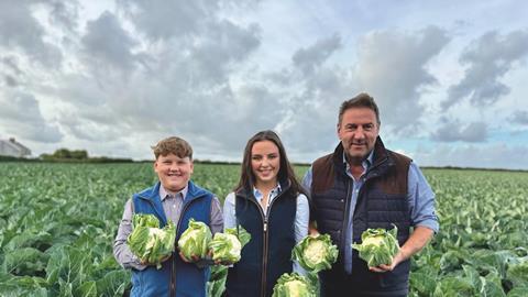 Greville Richards with his daughter Ellie and son Thomas