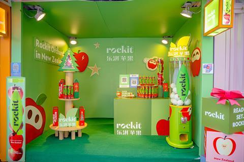Rockit apple China Christmas Rockit pop-up store