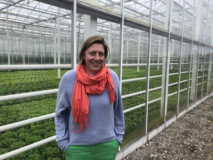 Els Berckmoes at the Research Station for Vegetable Production in Sint-Katelijne-Waver