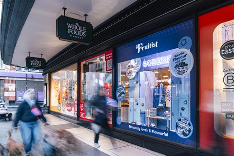 Whole Foods has given Fruitist a prominent window display