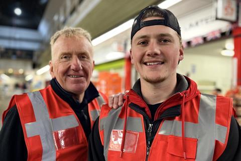 Gary Marshall works alongside his son George at Bevington Salads