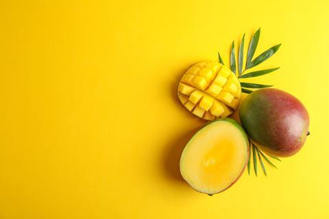 aufgeschnittene Mango