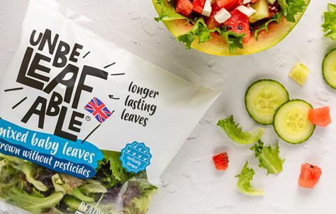 The Unbeleafable collection was the first range of salads to be launched by a vertical farm in the UK