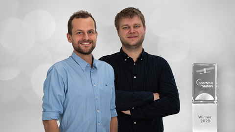 Morten Fjord Pedersem (li.) und Malthe Dahl Jensen, beide Gründer und CEO, von ClearSky Vision Foto: AZO