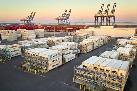 Wilmington containers Maersk NC Ports