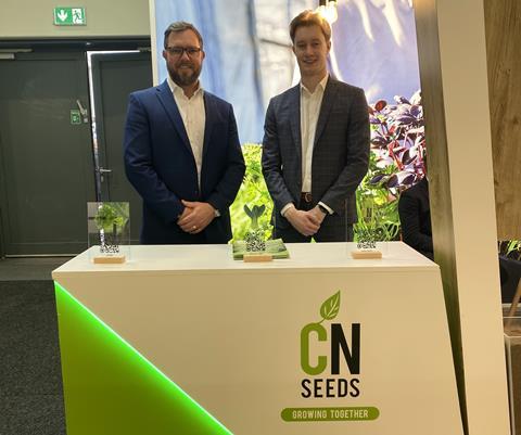 Ian Botes (left) and James Taylor of CN Seeds at Fruit Logistics 2026