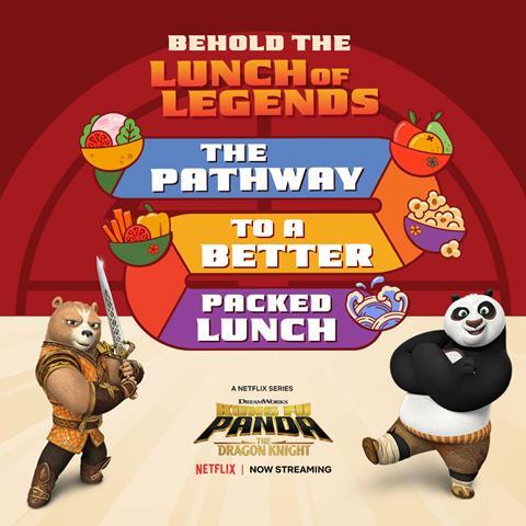 Veg Power teams up with Kung-Fu Panda to help parents provide healthier packed lunches