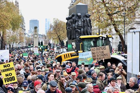 London farmer protests CREDIT Max MacGillivray : Beanstalk.Global 1