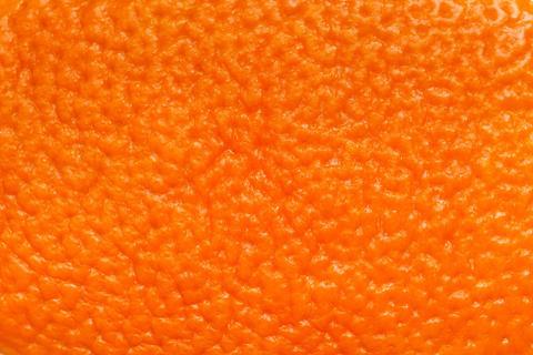 Orange skin closeup