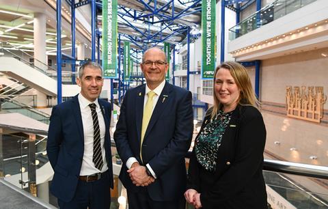 L-r: Paul Tompkins, Tom Bradshaw and Robyn Munt