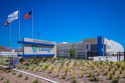 Lineage Logistics California warehouse
