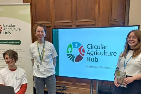 L-r: Circular Agriculture Hub founders Anne Touboulic, Lucy McCarthy and Ursula Davis